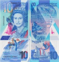 DOĞU KARAYİPLER 10 DOLAR 2019 GR SERİ. POLYMER ÇİL.