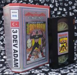 3 DEV ADAM 1973 TELESİNE VHS (NADİR)