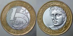 BREZİLYA 1 REAL 2010 BİMETAL.
