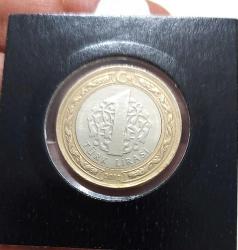 2012 SAYIŞTAYIN 150.YILI ORİJİNAL 1 BİR TÜRK LİRASI HATIRA PARASI DARPHANE BASKISI ÇİL TT2AA1 NADİR