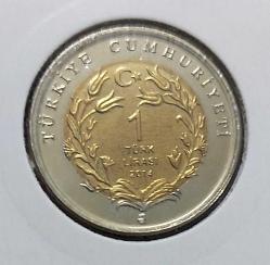 2014 UZUN KULAKLI KİRPİ 1 BİR TÜRK LİRASI HATIRA PARASI DARPHANE BASKISIORİJİNAL ÇİL K1İ2R1 NADİR