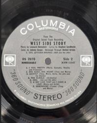 PLAK, ''WEST SİDE STORY'' ( Batı yakasının hikayesi) 1961 yılı 10 OSKAR KAZANMIŞ TEK MÜZİKAL, FİLM MÜZİKLERİ