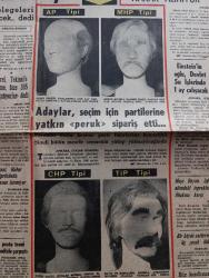 Halka ve Olaylara Tercüman Gazetesi - Turkish Newspaper - 5 ağustos 1969 - Ragıp Gümüşpala'nın oğlu Adalet Partisi'nden son istifaları yersiz buluyor - adaylar seçim için partilerine yatkın peruk sipariş etti - MHP AP CHP TİP bıyık ve saç tipi Fotoğraflar - askerliğin 4-6 ay kısaltılması için kesin karar alınıyor - Einstein'in oğlu Hans Devlet Su işlerinde bir ay çalışacak - İsrail savunma Bakanı Moşe Dayan işgal altındaki toprakların ilhakına karşı çıktı - Barzani Habur köprüsü'nün yapılmasını istemiyor - Süleyman Demirel İsmail Hakkı Tekinel'e üzülme bize 365 gün çatıyorlar dedi - Merih'te ısı Gündüz 24 gece - 237'ye düşüyor Fotoğrafı - paralı asker filminde rol alan Fikret Hakan ve Salih Güney filmin çekimine başlamadan önce Fotoğrafı - 10 dakikalık paralı askerler filmi 8 saatte çekildi - beden terbiyesi ve Spor Toto yazan Ulvi Yenal - sözün kısası yazan Rauf Tamer - Spor Toto tahmin cetveli - antrenörler arasında en iddialı konuşan Milev oldu - Can Bartu - İsmet Atlı