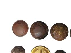 1. DÜNYA SAVAŞI NADİR SUBAY DÜĞMELERİ LOTU