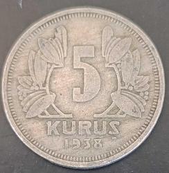 @@ 1938 5 Kuruş @@