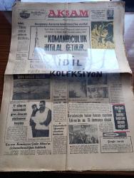 Akşam Gazetesi - Turkish Newspaper - 10 Ocak 1969 - anayasayı koruma tasarısı meclise verildi - komandoculuk ihtilal getirir - İsmet İnönü fikirler zorla ve saldırı ile yürütülemez - Ortadoğu Teknik Üniversitesi tatil oldu orman fakültesi yurdu işgal edildi - Deniz Ulaş İş sendikası tarafından alınan grev kararı uygulanmaya başladı Fotoğrafı - Yılın en başarılı sanatçıları - en iyi oyun yazarı Melih Cevdet Anday Fotoğrafı - en iyi erkek oyuncu Münir Özkul Fotoğrafı - 1967 1968 tiyatro sezonunun en iyi kadın oyuncusu seçilen Nisa Serezli Fotoğrafı - en iyi rejisör Sermet Çağan Fotoğrafı - üniversitede öğrenciler yönetime katılacak - Türkiye'de eğitim sorunu ve sosyalizm yazan Çetin Altan - Üç hilalli komandolar yazan Altan Öymen - işte kıyılan 2 öğretmen bir arada Birisi TÖS'ün eski genel başkanı Feyzullah Ertuğrul öteki yazarımız Mahmut Makal - Türkan Şoray'ın fiyatı tepki yarattı Fotoğrafı - Avni Anıl film müziğine başladı Fotoğrafı - Ogün Altıparmak futbolu bırakacağım dedi fotoğraf