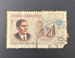 Türk Pulu - Turkish Stamp -  Postadan Geçmiş Pul Filateli - DAMGALI - Ali Sami Boyar (1880-1967) Temalı Pul, 15 Lira - Türkiye Cumhuriyeti - NOSTALJİK DOĞUM GÜNÜ HEDİYESİ