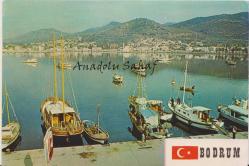 Bodrum - Limanın ve Kentin Görünümü / Hitit Color, Postadan Geçmiş, Pullu ve Damgalı