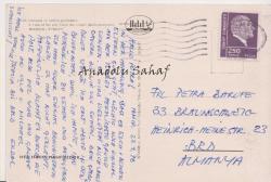 Bodrum - Limanın ve Kentin Görünümü / Hitit Color, Postadan Geçmiş, Pullu ve Damgalı