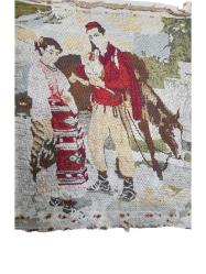 OSMANLI DÖNEMİ İZMİR RUM İŞİ GOBLEN TABLO