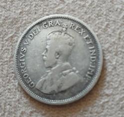 Kıbrıs 4,5 Piastre Gümüş 1921 Georgivs