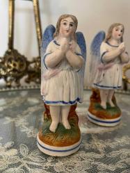 Porselen çift melek biblo