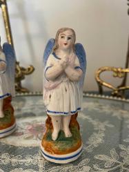 Porselen çift melek biblo