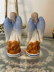 Porselen çift melek biblo