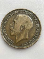 1913 TARİHLİ GEORGIVS V DÖNEMİ INGİLTERE ONE PENNY