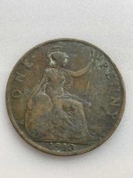 1913 TARİHLİ GEORGIVS V DÖNEMİ INGİLTERE ONE PENNY