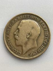 1914 TARİHLİ GEORGIVS V DÖNEMİ INGİLTERE ONE PENNY