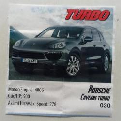 Porsche Cayenne Turbo Araba Turbo Sakız Kağıdı No 30