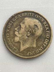 1916 TARİHLİ GEORGIVS V DÖNEMİ INGİLTERE ONE PENNY