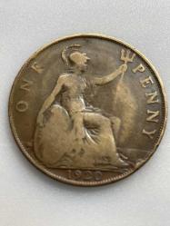 1920 TARİHLİ GEORGIVS V DÖNEMİ INGİLTERE ONE PENNY