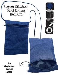 SEVBAGS BOYUN CÜZDANI KOT KUMAŞ GÜNLÜK TELEFON PARA KİMLİK KART CÜZDANI