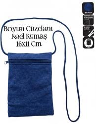 SEVBAGS BOYUN CÜZDANI KOT KUMAŞ GÜNLÜK TELEFON PARA KİMLİK KART CÜZDANI