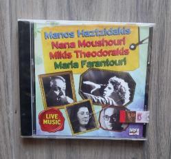 Mikis Theodorakis -- Maria Farantouri -- Nana Moushouri -- Manos Haztzidakis lıve Musıc ambalajında