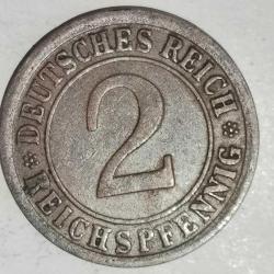 ALMANYA  1925 A    2  PFENNIG