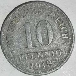 ALMANYA  1918    10  PFENNIG