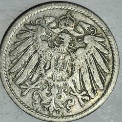 ALMANYA  1904 A    10  PFENNIG