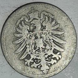 ALMANYA  1874 C    10  PFENNIG