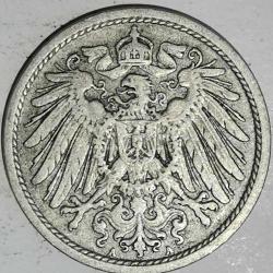 ALMANYA  1908 A    10  PFENNIG