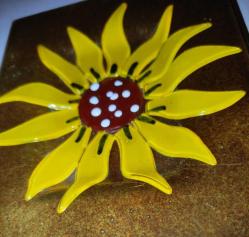 19932-ÇOK ŞAHANE CAM ÜZERİNE EL BOYAMA MASA ÜSTÜ DEKOR TABAĞI