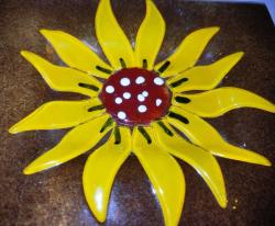 19932-ÇOK ŞAHANE CAM ÜZERİNE EL BOYAMA MASA ÜSTÜ DEKOR TABAĞI