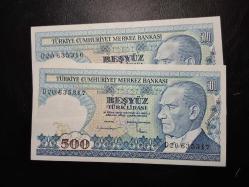 7. EMİSYON 500 TÜRK LİRASI   D 20 635316-635317 ÇA (+) ( SERİ TAKİPLİ ) TCB 5358