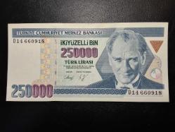 7. EMİSYON 250 BİN  TÜRK LİRASI   D 14  660918 ÇA TCB 5522