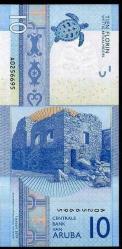 ARUBA 10 FLORİN 2019, P#21, ÇİL, ESKİ YABANCI KAĞIT PARA