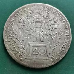 BOHEMYA  1765  20 KREUZER    GÜMÜŞ  6,2  GRAM