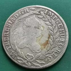BOHEMYA  1765  20 KREUZER    GÜMÜŞ  6,2  GRAM