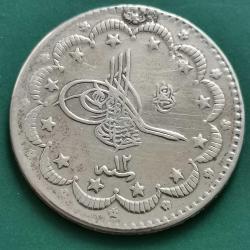 OSMANLI İMPARATORLUĞU  2. ABDULHAMID   1293 / 12   5  KURUŞ    GÜMÜŞ  5,7  GRAM