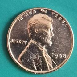 AMERİKA  1938     1 CENT   BUĞDAY  CENTİ