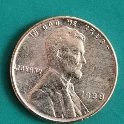 AMERİKA  1938     1 CENT   BUĞDAY  CENTİ