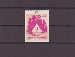 1949 Türkiye Kızılay Derneği ''10 Kuruş Valör'' Mnh Lüks Pul - KY207