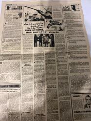 TERCÜMAN GAZETESİ - DOĞUM GÜNÜ HEDİYESİ (TURKISH NEWSPAPPER) - 3 NİSAN 1981 - SADECE TEK YAPRAKTIR -Kenan Evren-Ronald Reagan-Vehbi Koç-Rahmi Koç-Ludwig Steiner-Ali Haydar Yurtever-Necdet Berkcan-Nazlı Ilıcak-Ahmet Kabaklı-Rauf Tamer-Mahmut Baler-Sadri Sarpır-E Selahattin Kongar-BÜYÜK CASUSLUK OLAYI-Komünistler ordumuza da sızmaya çalışmışlar-Yüksek Askeri Şura olağanüstü toplandı-İşçi kesimi YHK’nın ücret ilkelerine karşı çıkıyor-Peşin vergi tutarları belirlendi-Vehbi Koç 85 milyon lira ile yine Ankara vergi rekortmeni-Reaganın hayatını operatörün cesareti kurtardı-Trabzon limanından kaçak silah sokan bir şebeke yakalandı-Cumhuriyet Gazetesinin Ankara Çankırı ve Kastamonuda basım yayın ve dağıtımı 2 gün yasaklandı-Biraz siyaset yapalım-Otelci çarşafın üstündeki bit için onu biri getirir biri götürür diyordu-Gün ışığında-İnsaf ey hariciye-Baldan Damlalar-Sözün Kısası Siyasete Dair-Yaşayan Türkçemiz-Askeri Edebiyat ve Arı Türkçe-Mevlit-Dün akşam bir pehlivan yattı-Tüfengi eline alan avc