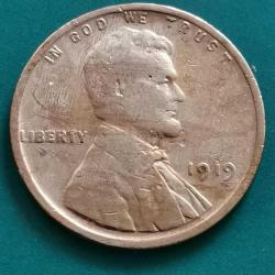AMERİKA  1919     1 CENT   BUĞDAY  CENTİ