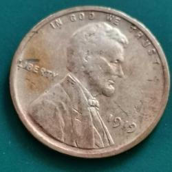 AMERİKA  1919     1 CENT   BUĞDAY  CENTİ