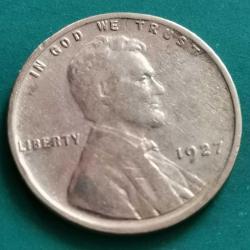 AMERİKA  1927     1 CENT   BUĞDAY  CENTİ