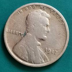 AMERİKA  1917     1 CENT   BUĞDAY  CENTİ