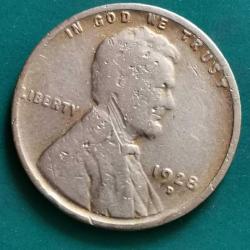 AMERİKA  1928  D     1 CENT   BUĞDAY  CENTİ