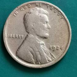 AMERİKA  1924     1 CENT   BUĞDAY  CENTİ